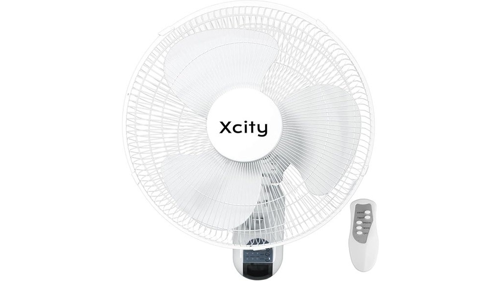 xcity wall mounted fan